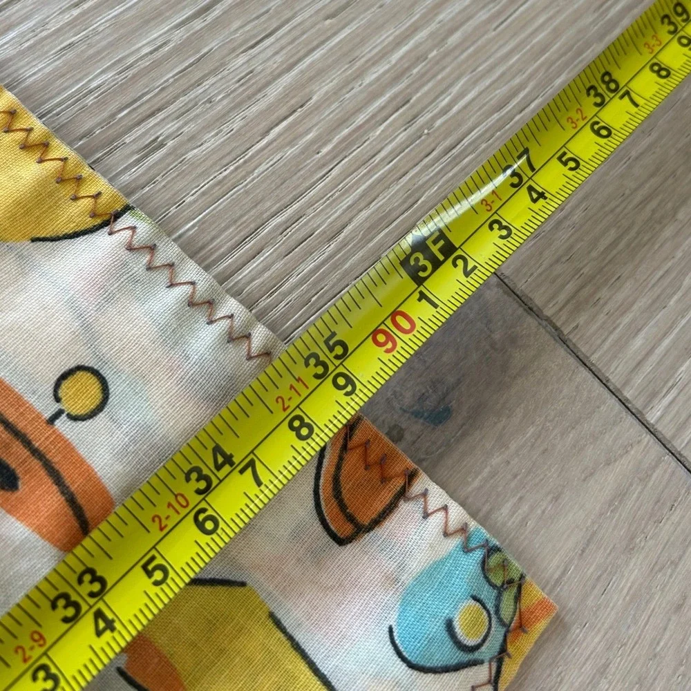Vintage Handmade Circus Animal Baby Quilt Lion Giraffe Retro Nursery 42x36
